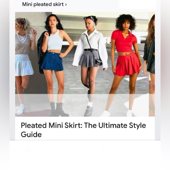 Pink Victoria Secret White Mini Scort. XL. Elas Waist. See ways to wear - Picture 9 of 9